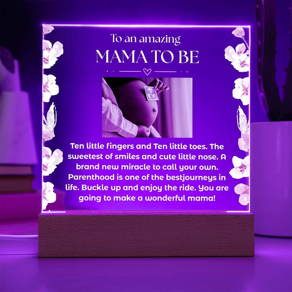 Mama to be | Acrylic Square Plaque