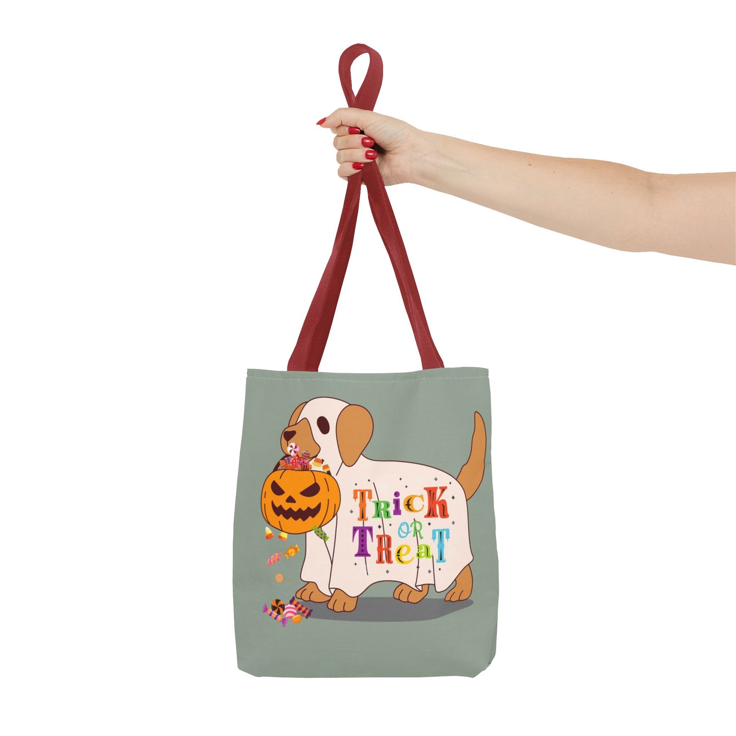 Halloween | Trick or Treat |ghostly Dog |Tote Bag