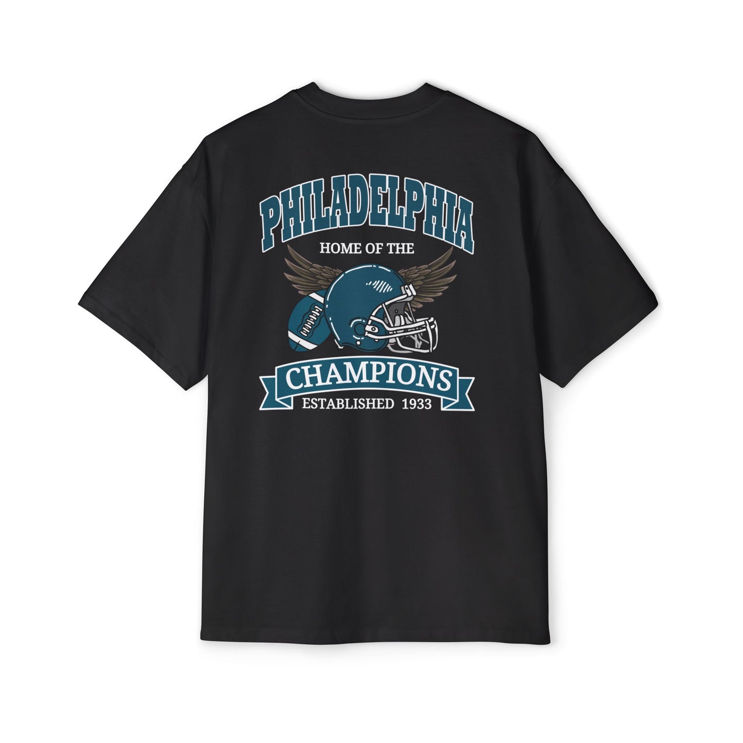Football Champions Philadelphia Men's Heavy Oversized T-Shirt
