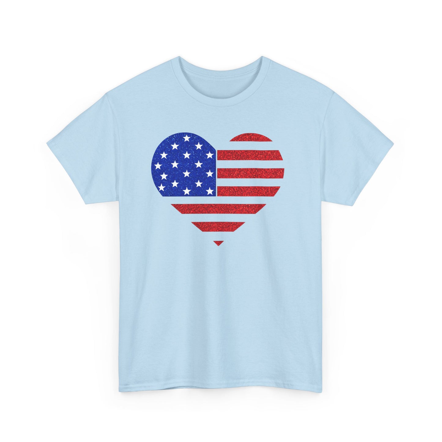 4th of July | T-Shirt | American Flag Heart |