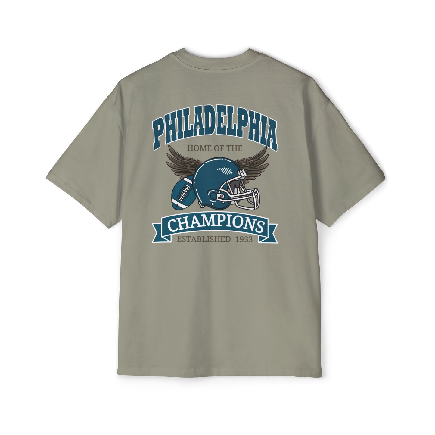Football Champions Philadelphia Men's Heavy Oversized T-Shirt
