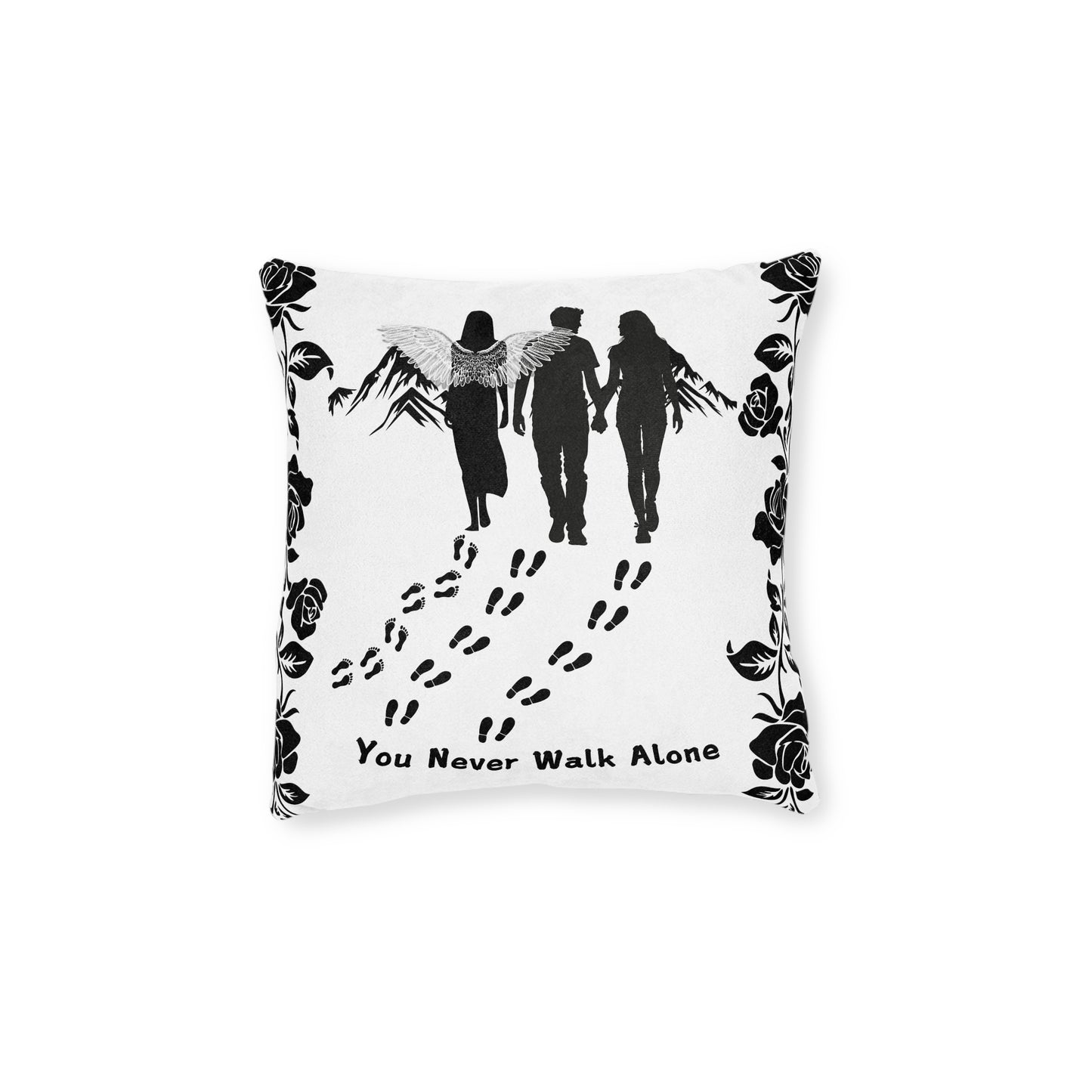 You Never Walk Alone Square Pillow