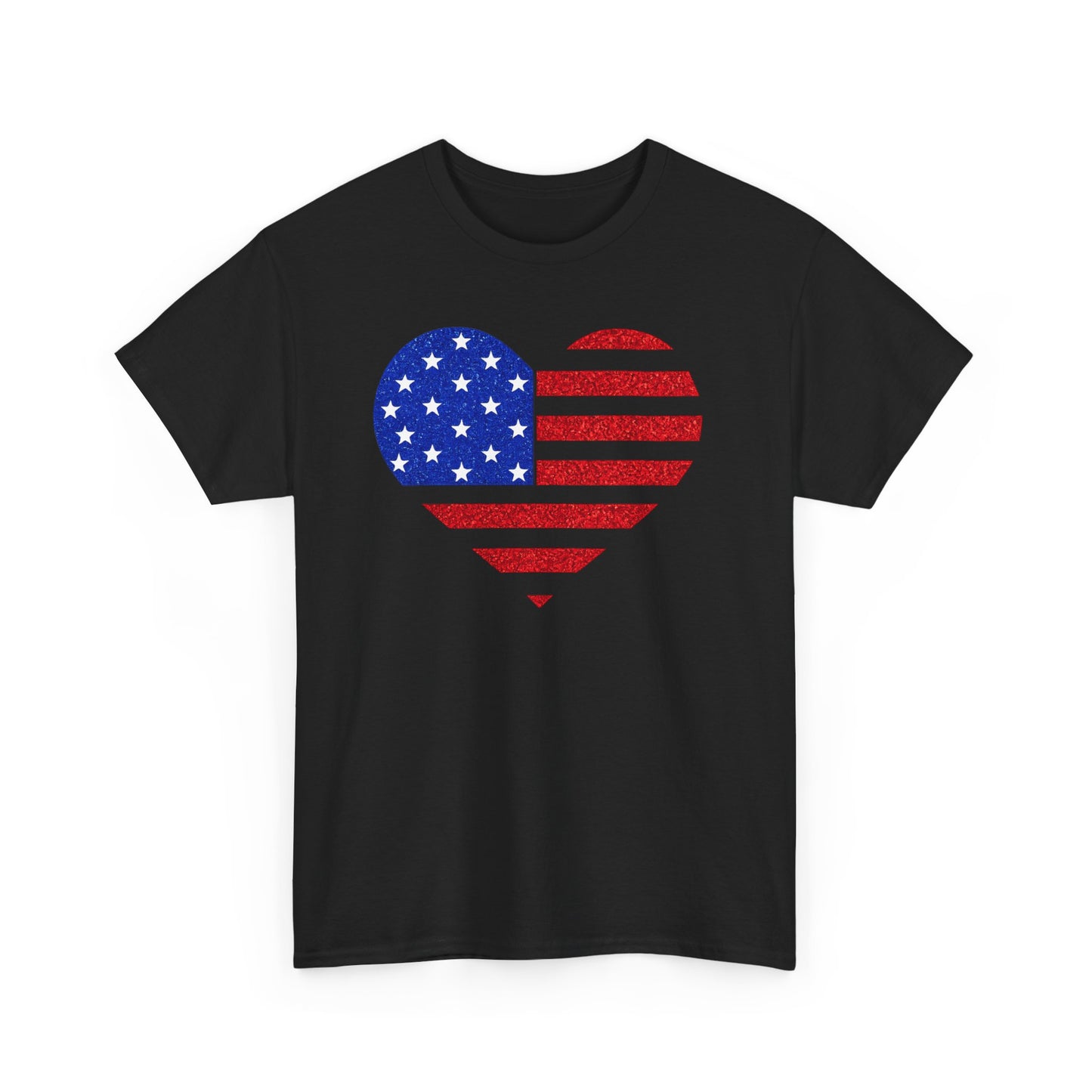 4th of July | T-Shirt | American Flag Heart |