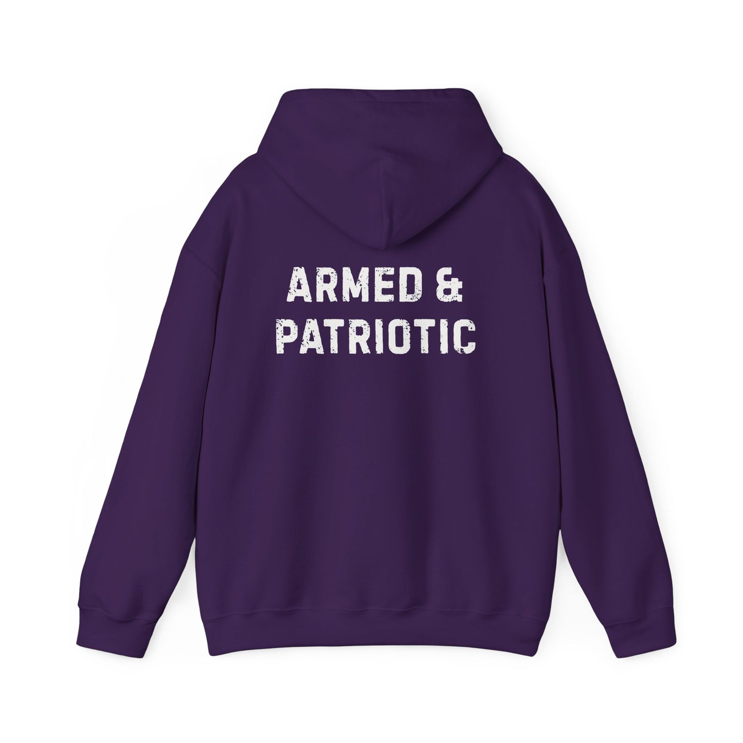 Glowing Heart | American Flag | Armed & Patriotic | Hoodie