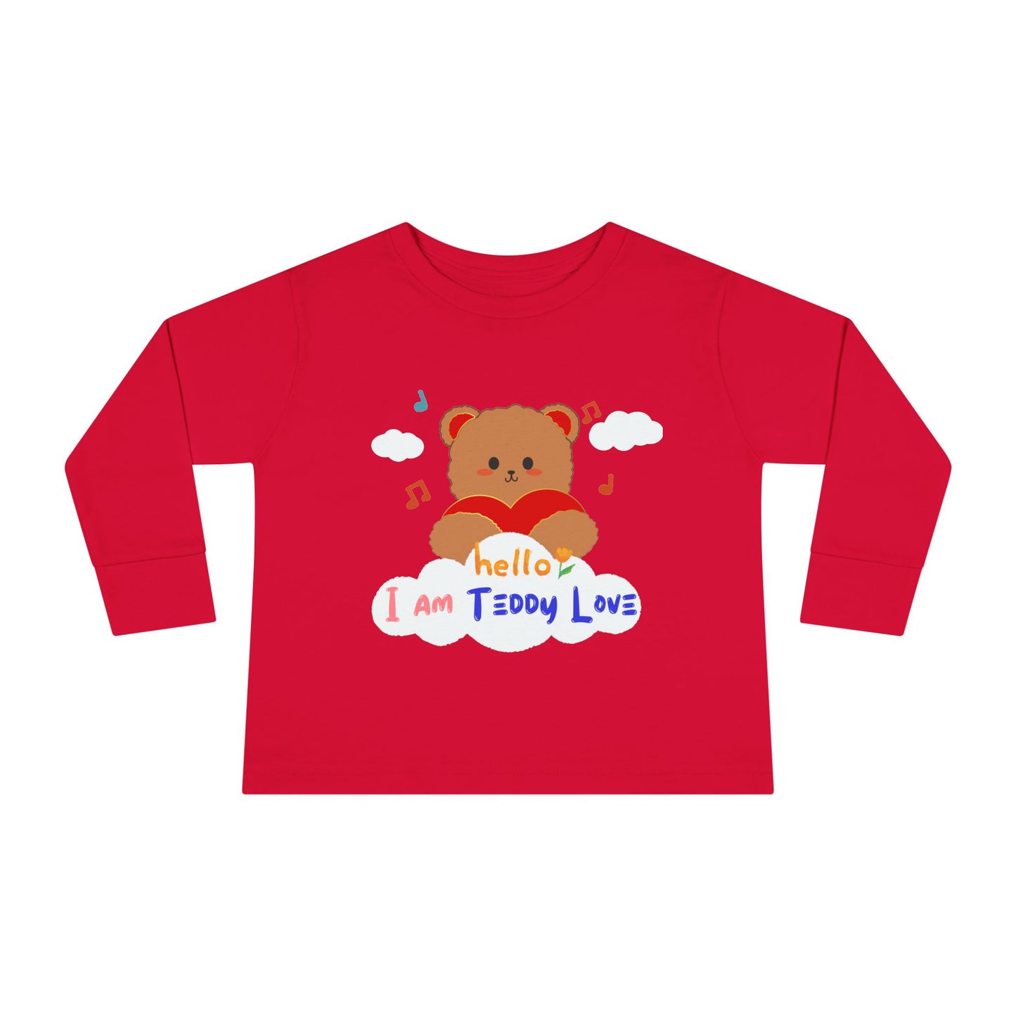 Tee - I am Teddy Love -Toddler Long Sleeve Tee