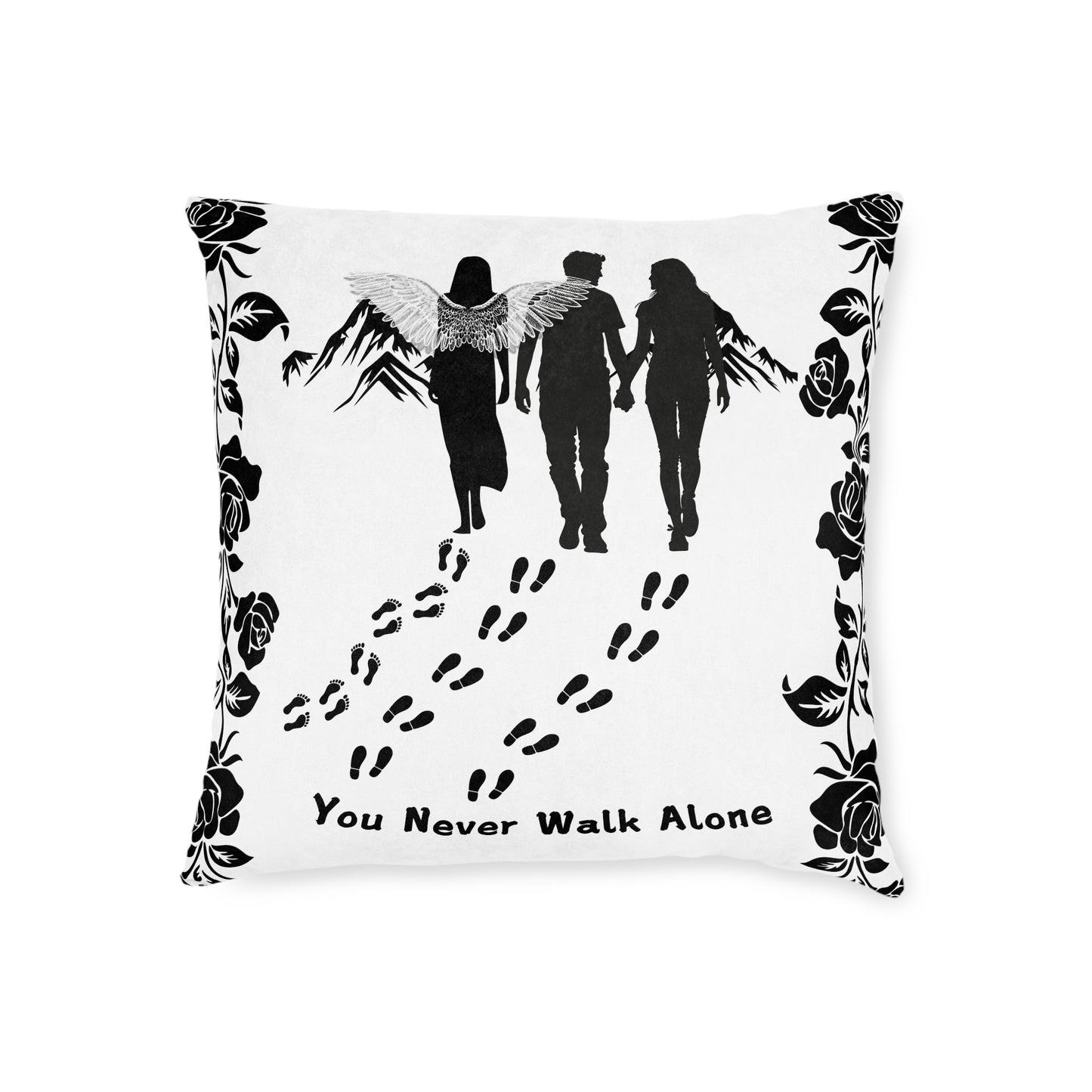 You Never Walk Alone Square Pillow