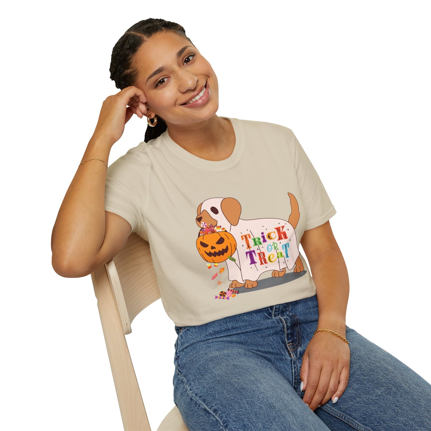 Halloween Dog Trick Or Treat - T-Shirt