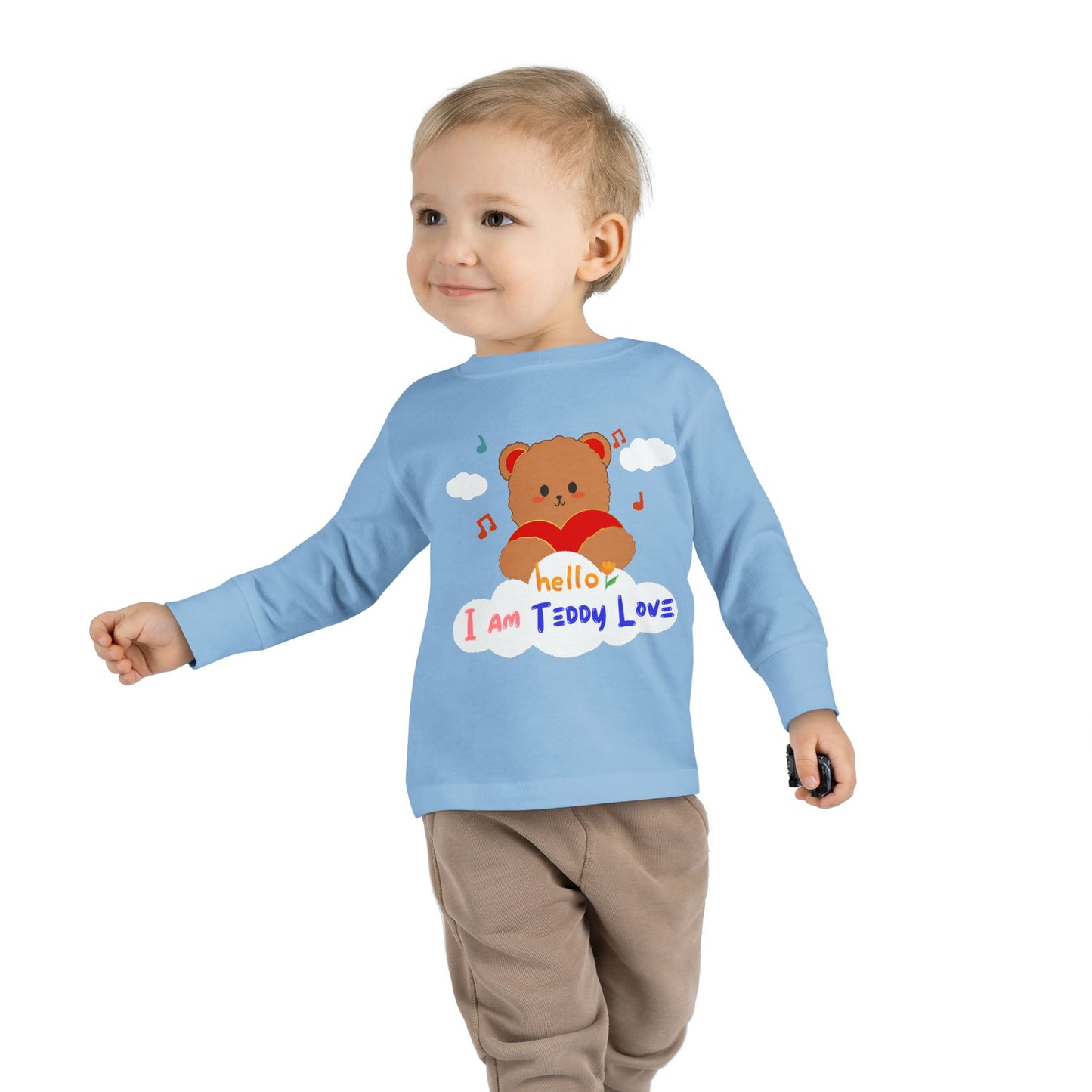 Tee - I am Teddy Love -Toddler Long Sleeve Tee