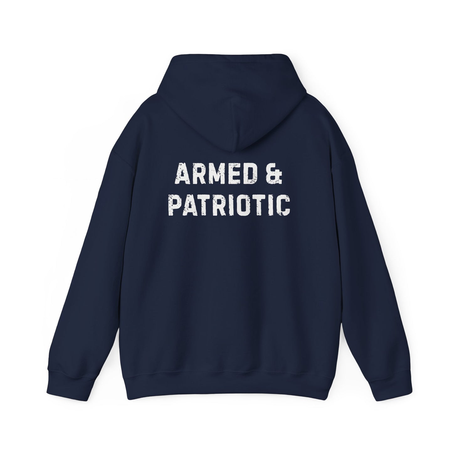 Glowing Heart | American Flag | Armed & Patriotic | Hoodie