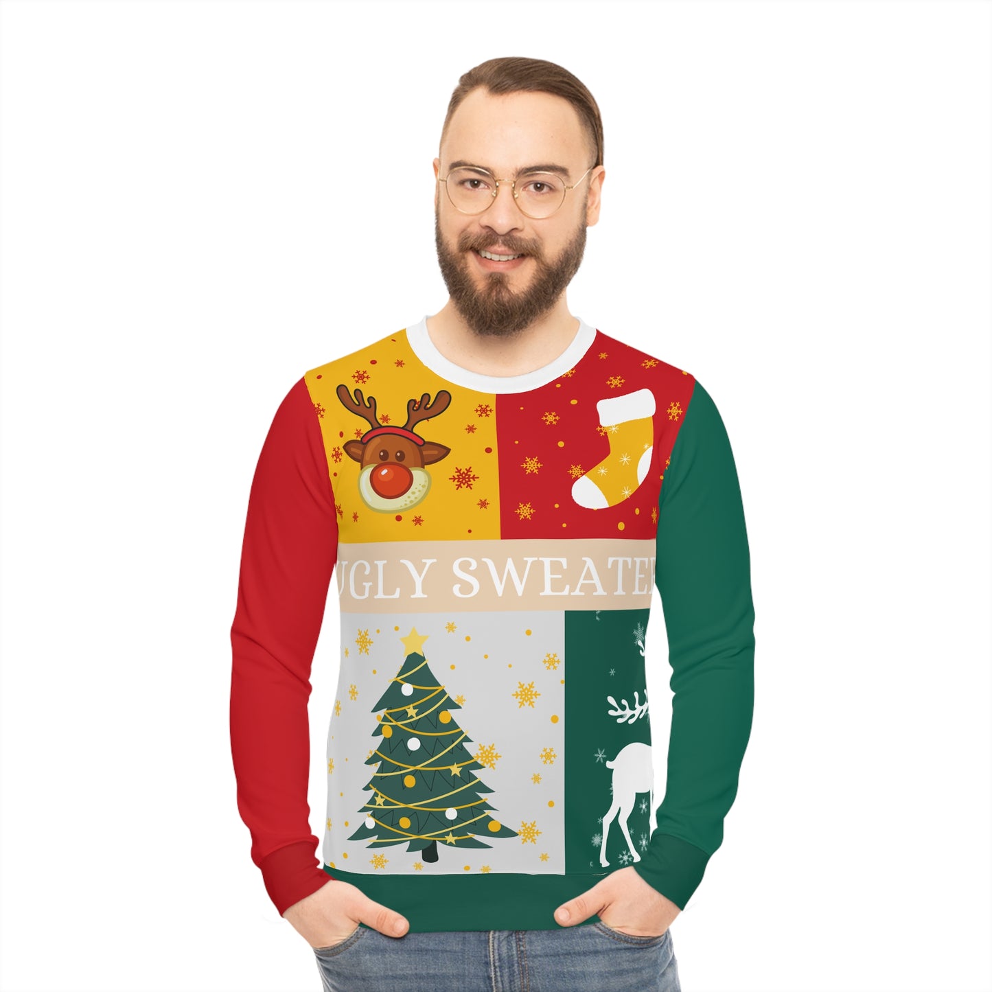 Christmas Ugly Sweater | Lightweight Sweatshirt (AOP)
