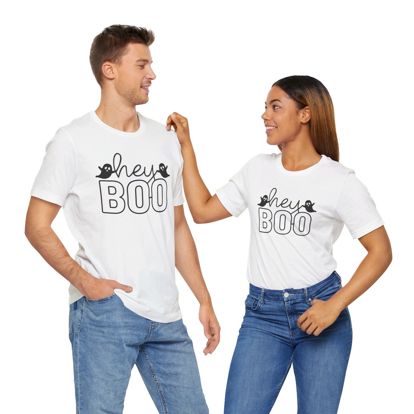 Halloween Hey Boo with Ghost Tee