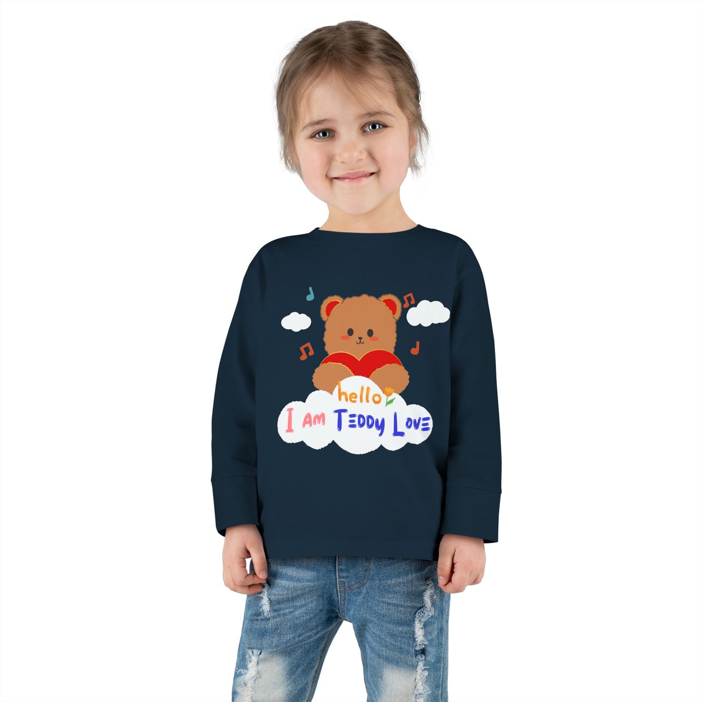 Tee - I am Teddy Love -Toddler Long Sleeve Tee