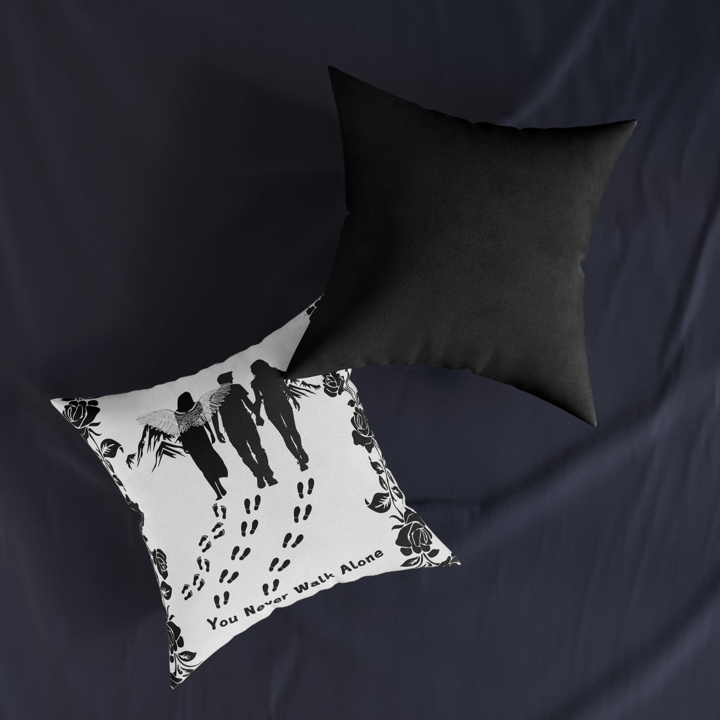 You Never Walk Alone Square Pillow