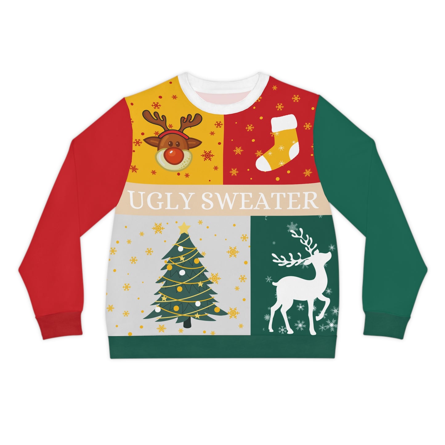 Christmas Ugly Sweater | Lightweight Sweatshirt (AOP)