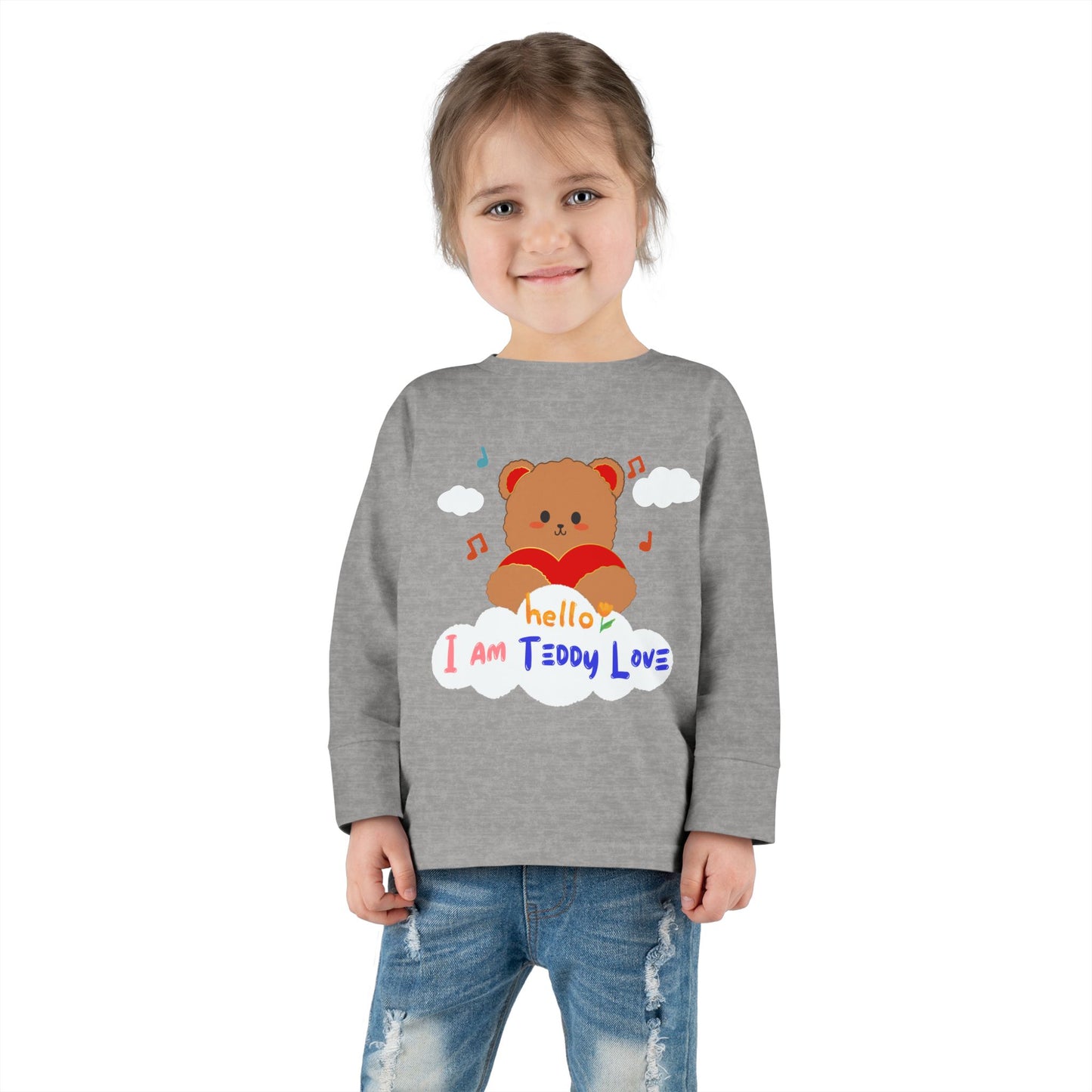 Tee - I am Teddy Love -Toddler Long Sleeve Tee