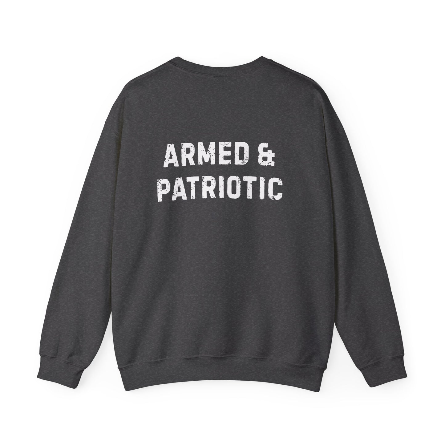 Glowing Heart | American Flag | Armed & Patriotic | Sweatshirt