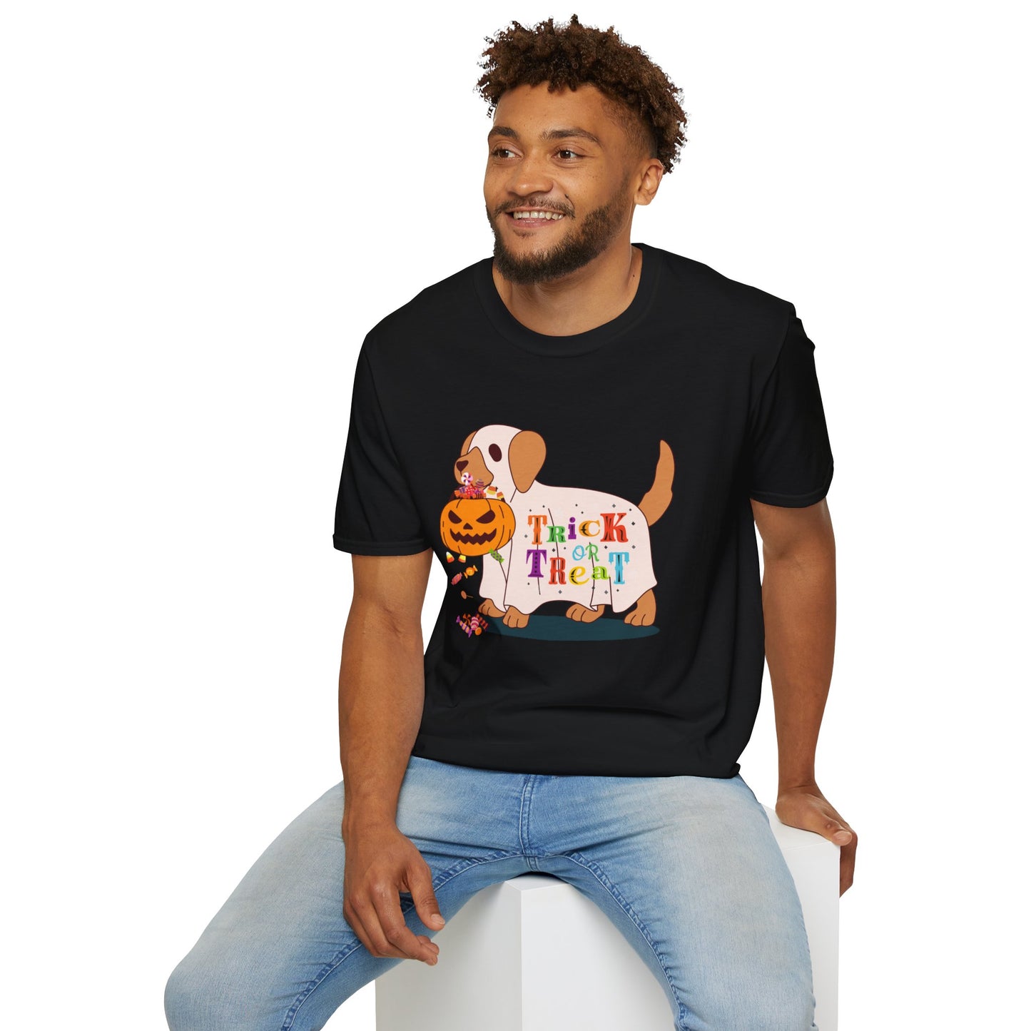 Halloween Dog Trick Or Treat - T-Shirt