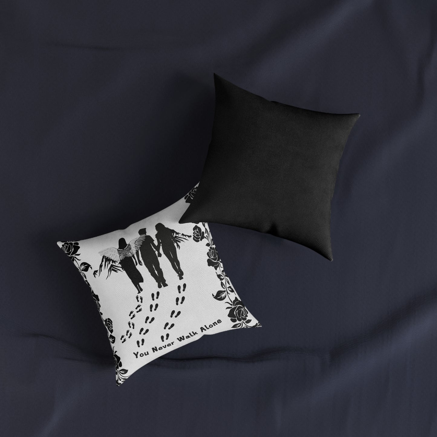You Never Walk Alone Square Pillow