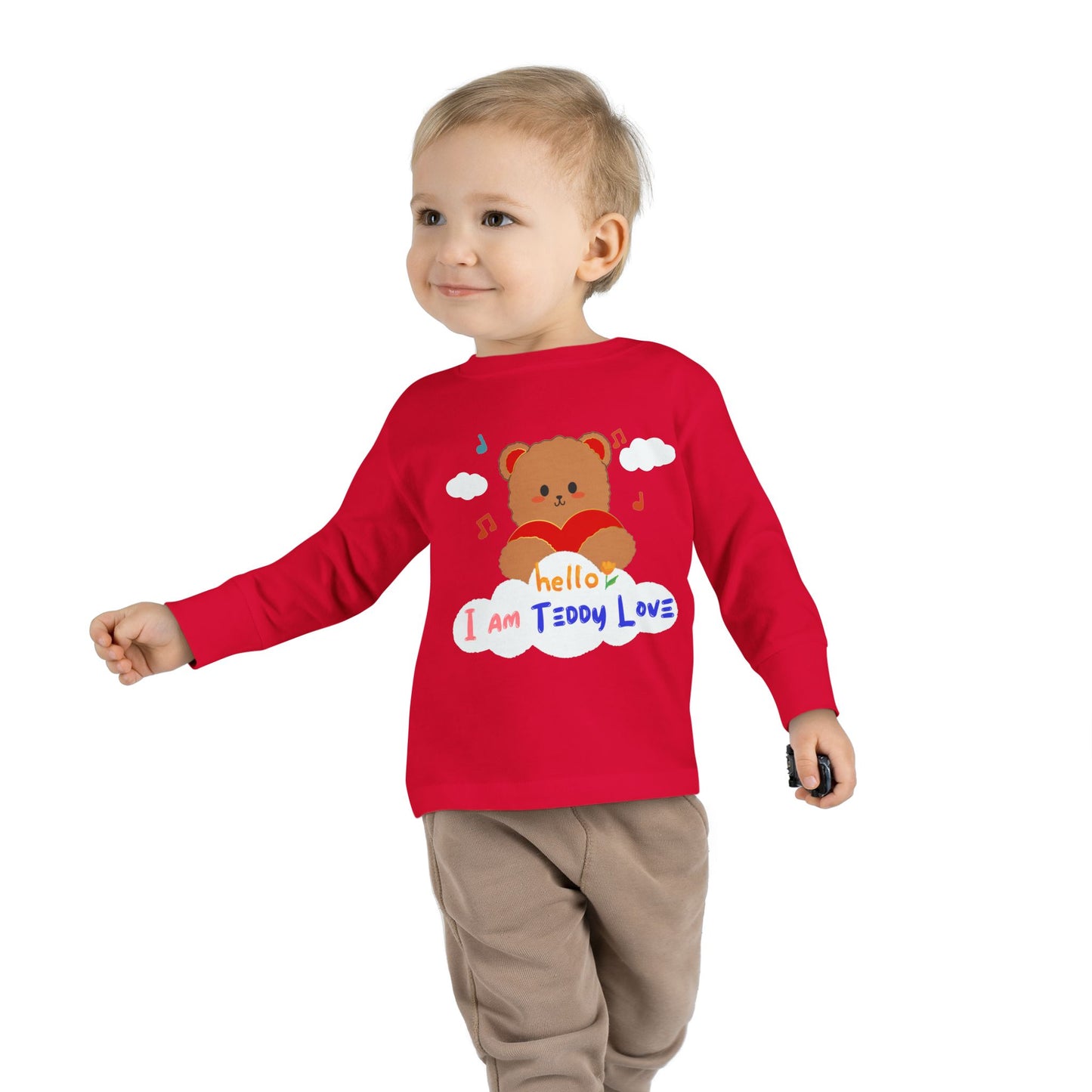 Tee - I am Teddy Love -Toddler Long Sleeve Tee