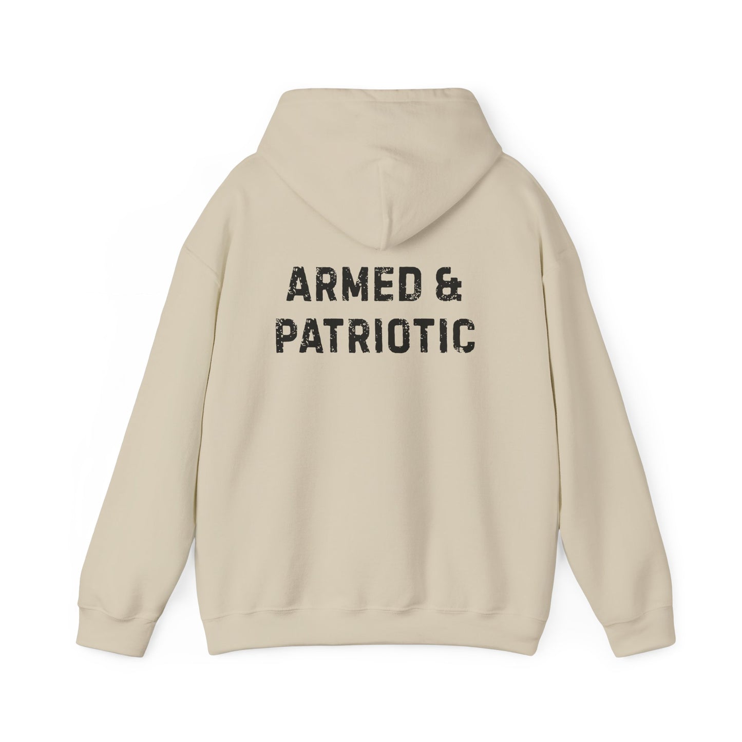 Glowing Heart | American Flag | Armed & Patriotic | Hoodie