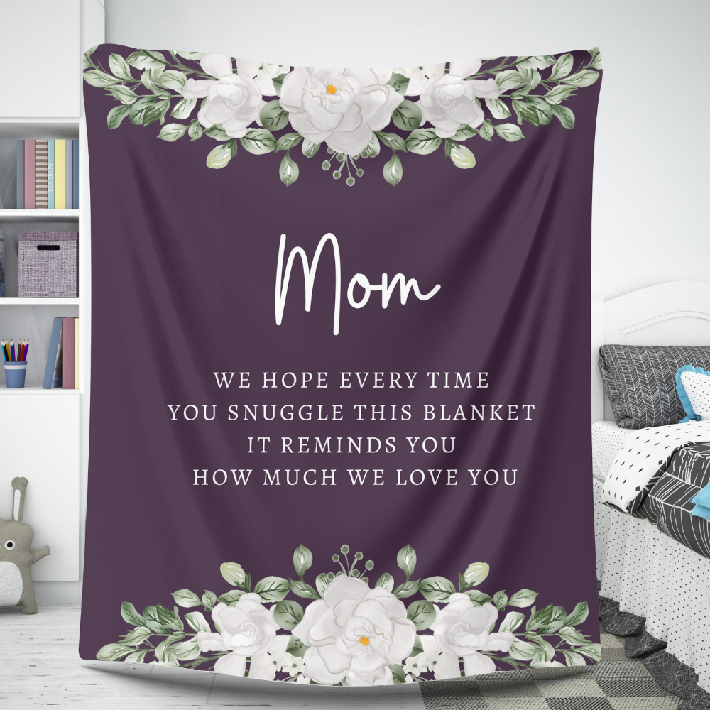 Mom Purple Flower | Blanket