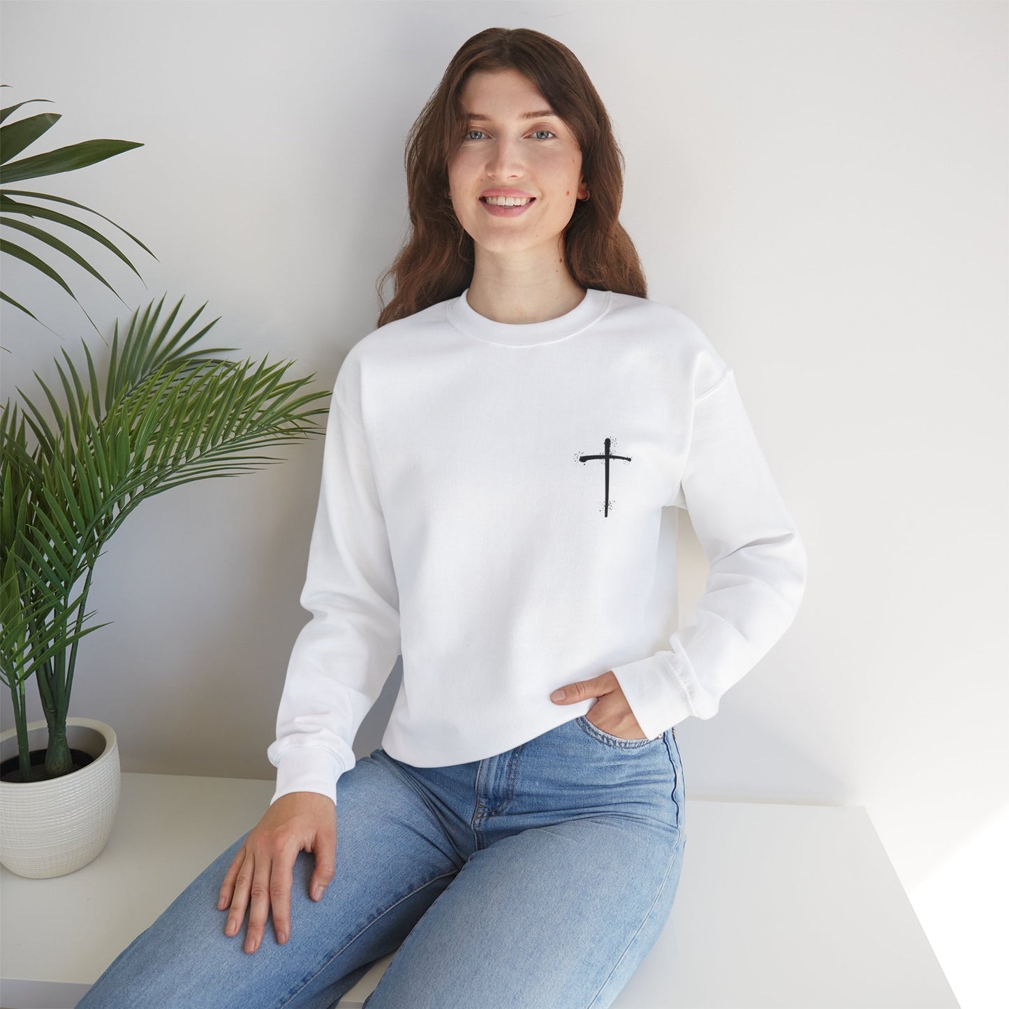 Have Faith | Lo, I'm With You | Inspirational | Sweatshirt (Back & Front Print)