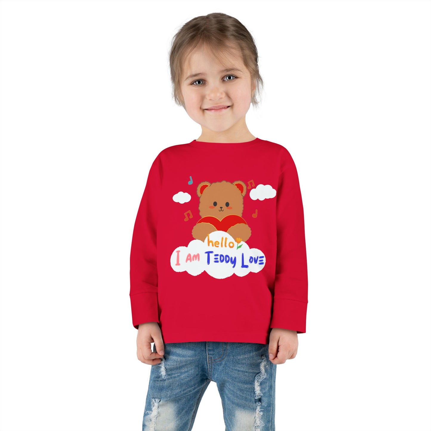 Tee - I am Teddy Love -Toddler Long Sleeve Tee