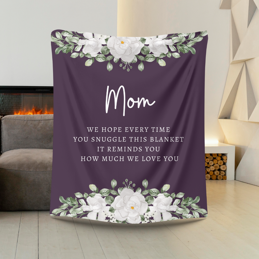 Mom Purple Flower | Blanket