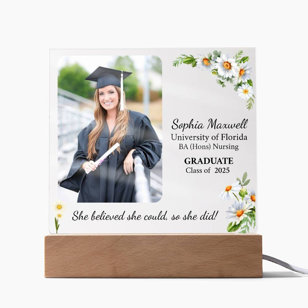 Personalized Graduation Gift | Daughter | Acrylic Square Plaque