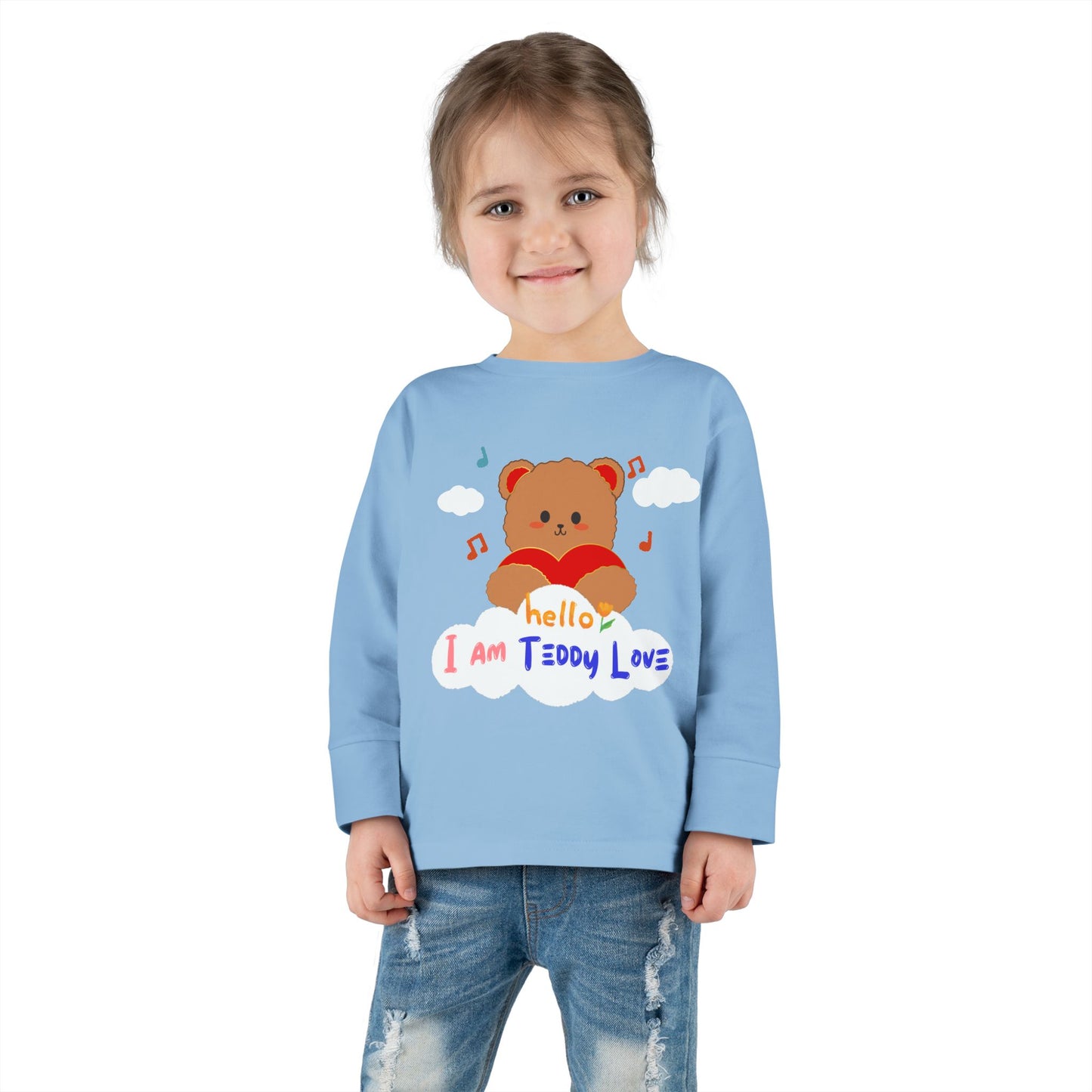 Tee - I am Teddy Love -Toddler Long Sleeve Tee