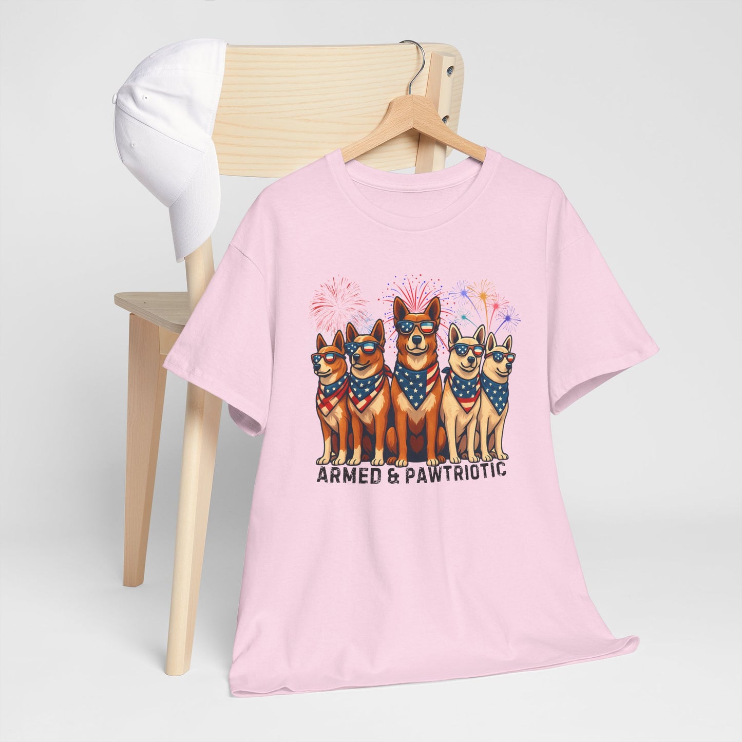 4th of July | Armed and Pawtriotic | Dog Friendly | T-Shirt
