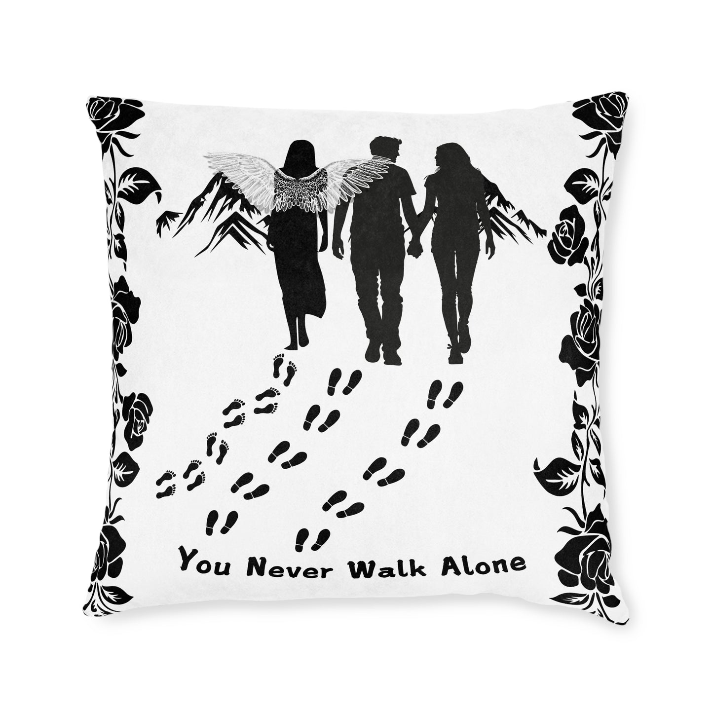 You Never Walk Alone Square Pillow