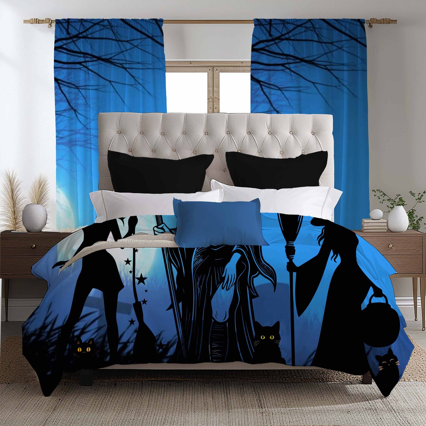 Witchy's Angels | Halloween Style | Home Decor | Blackout Window Curtain