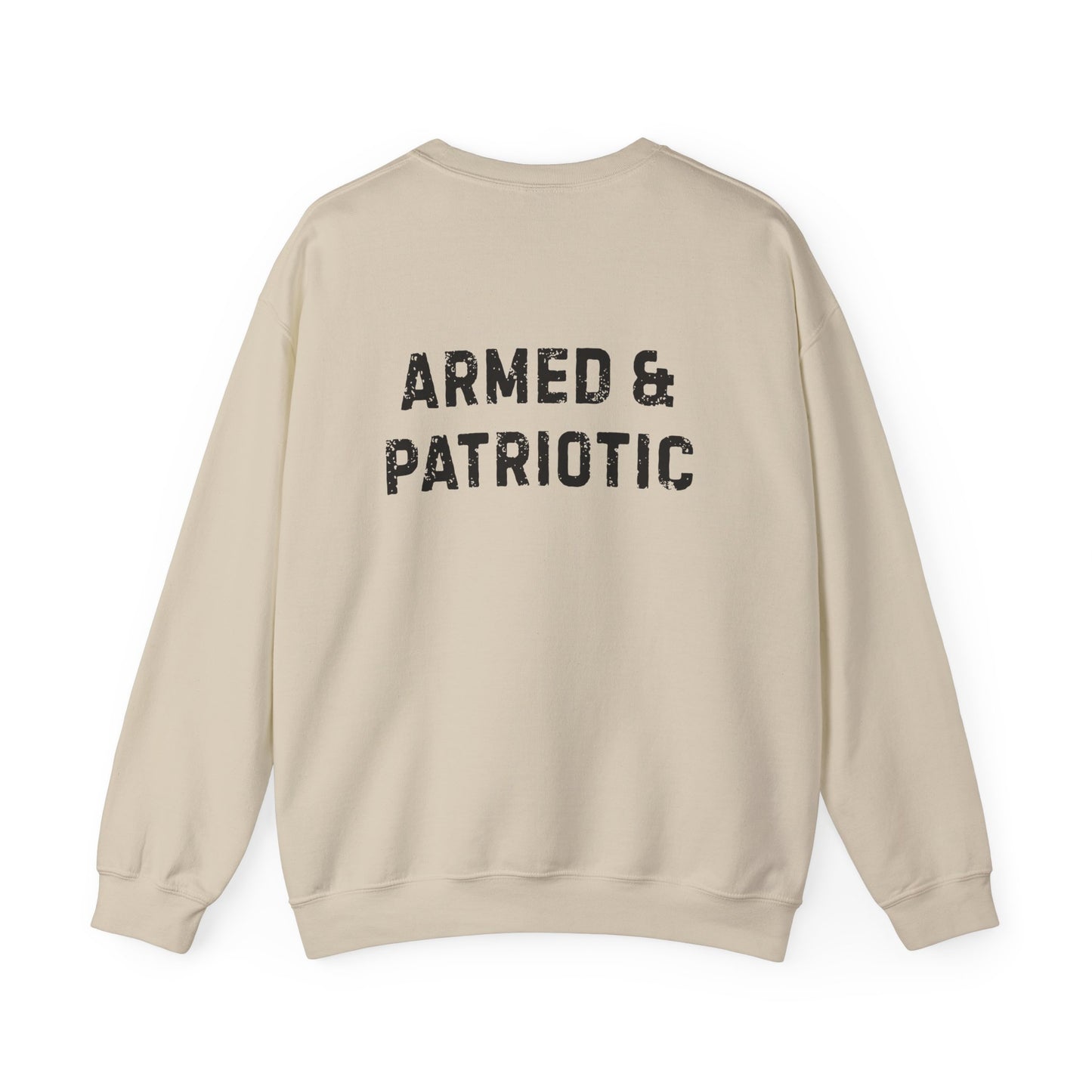 Glowing Heart | American Flag | Armed & Patriotic | Sweatshirt