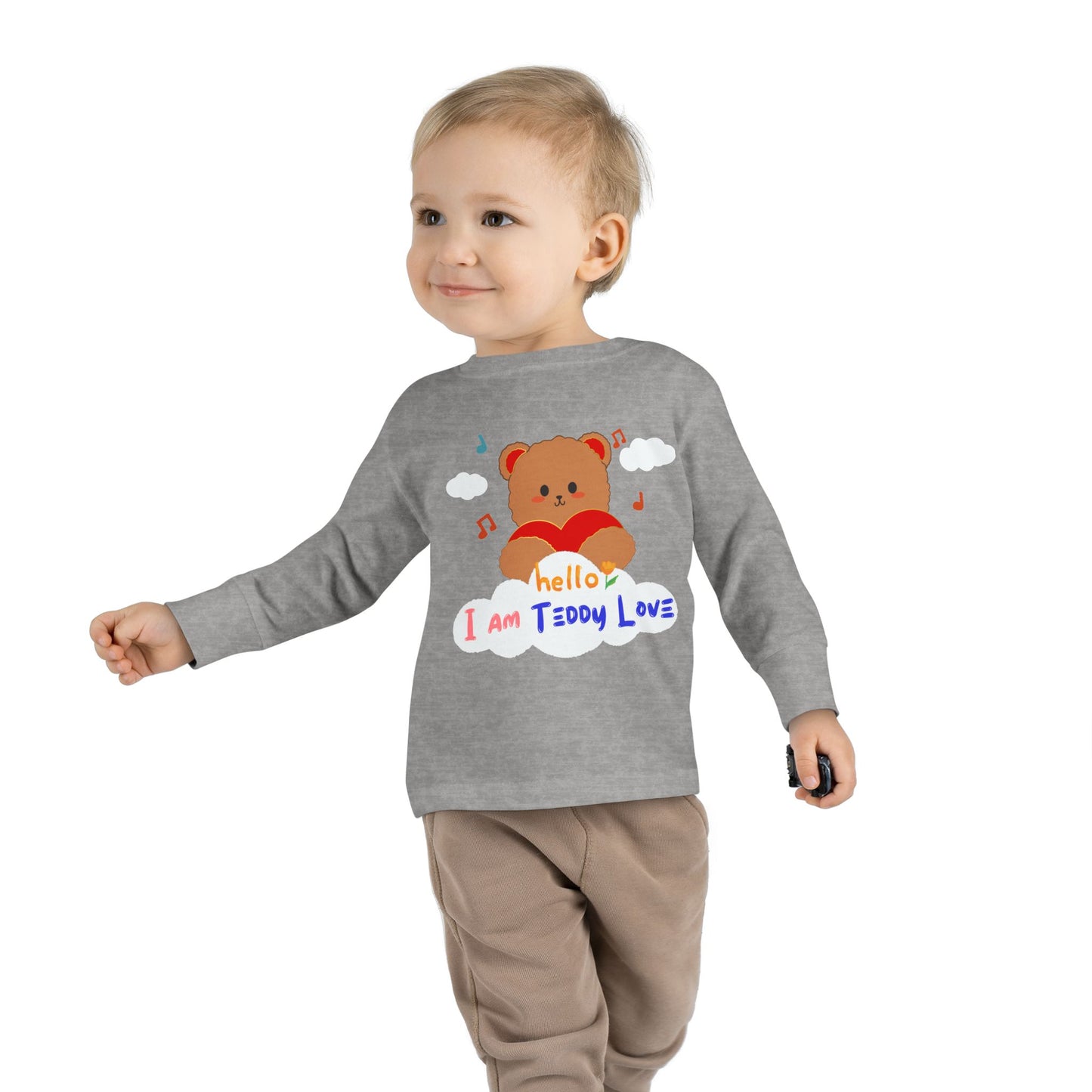 Tee - I am Teddy Love -Toddler Long Sleeve Tee