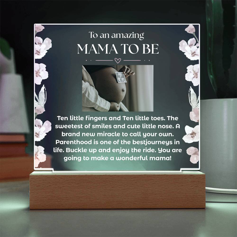 Mama to be | Acrylic Square Plaque
