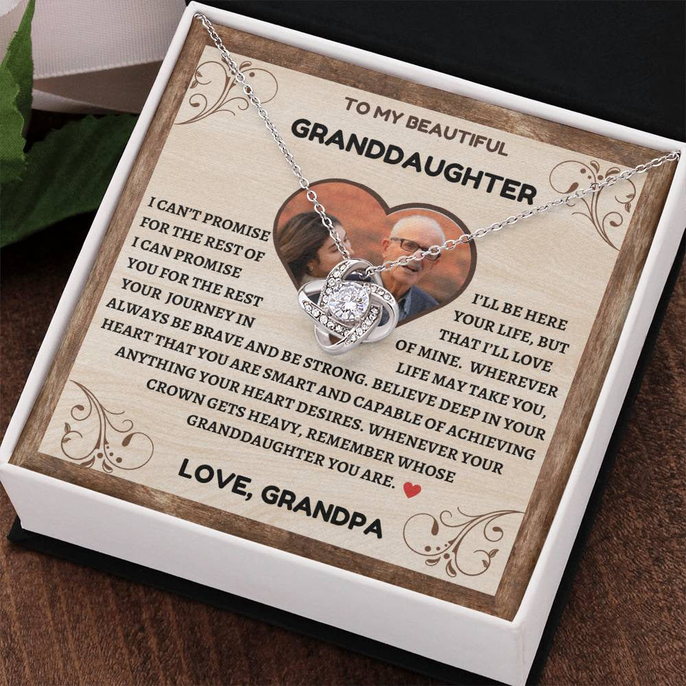 To My Beautiful Granddaughter | Personalized | Love Knot Necklace