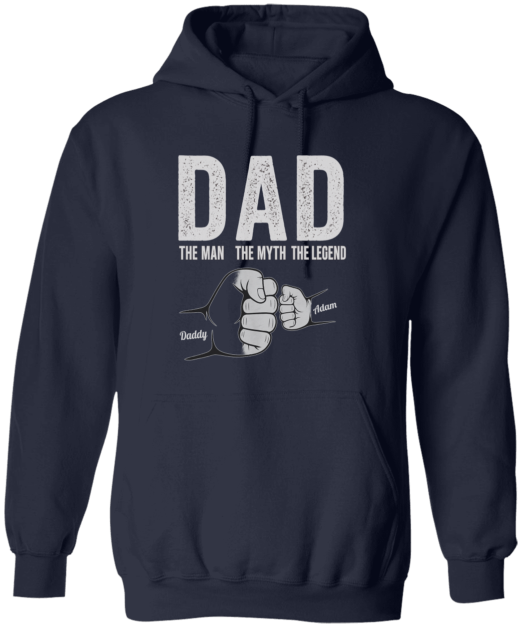 Dad The Man The Myth The Legend - Personalized Shirt Father's Day Hoodie