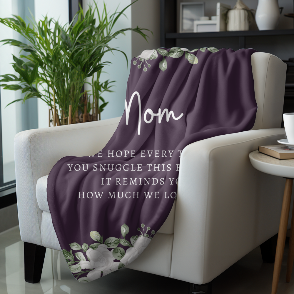 Mom Purple Flower | Blanket