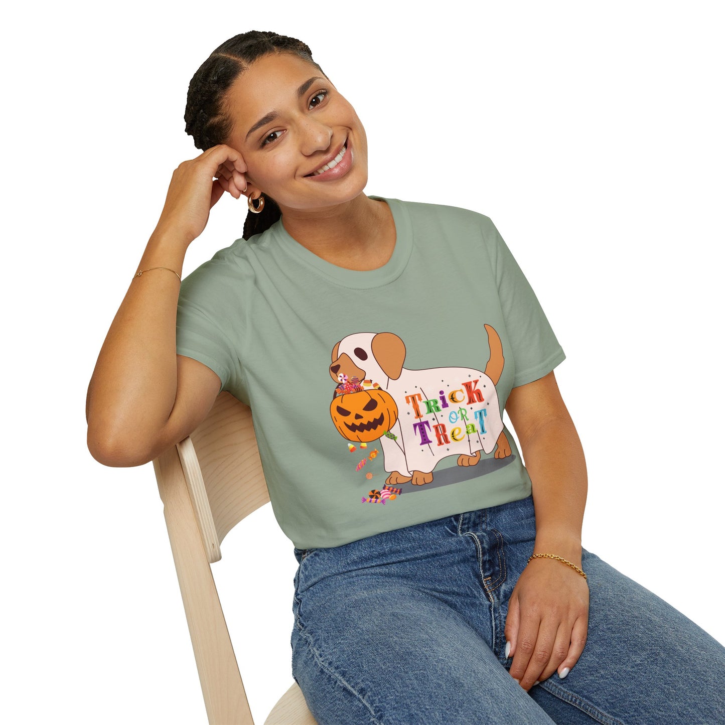 Halloween Dog Trick Or Treat - T-Shirt