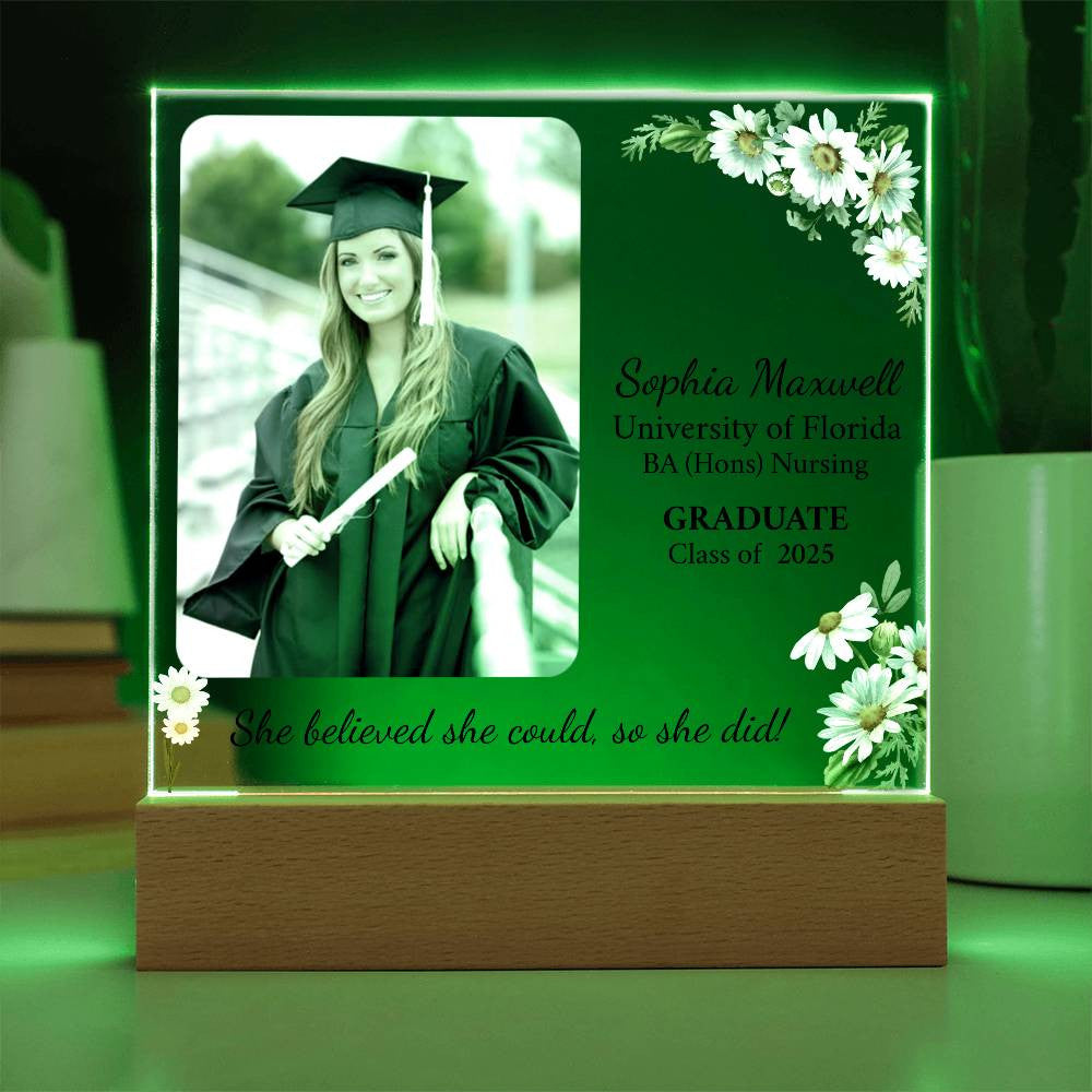 Personalized Graduation Gift | Daughter | Acrylic Square Plaque