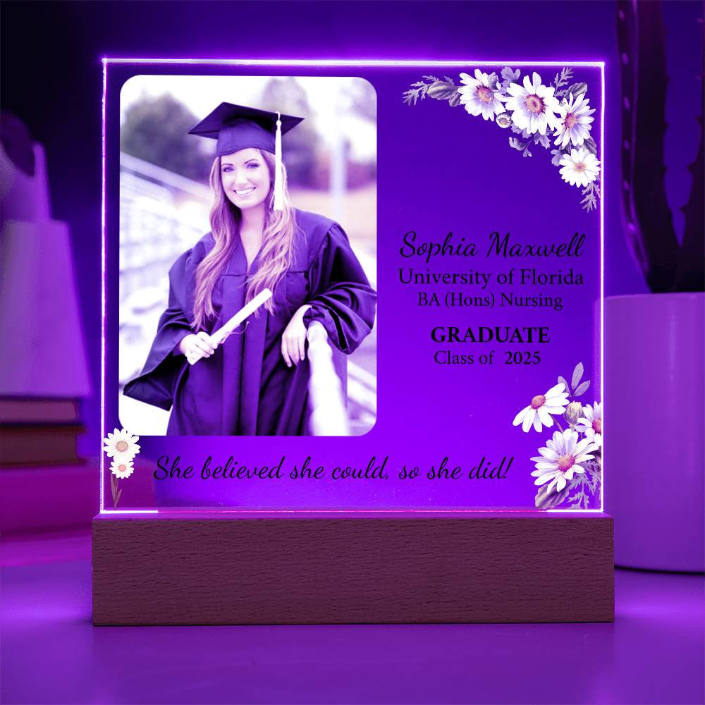 Personalized Graduation Gift | Daughter | Acrylic Square Plaque