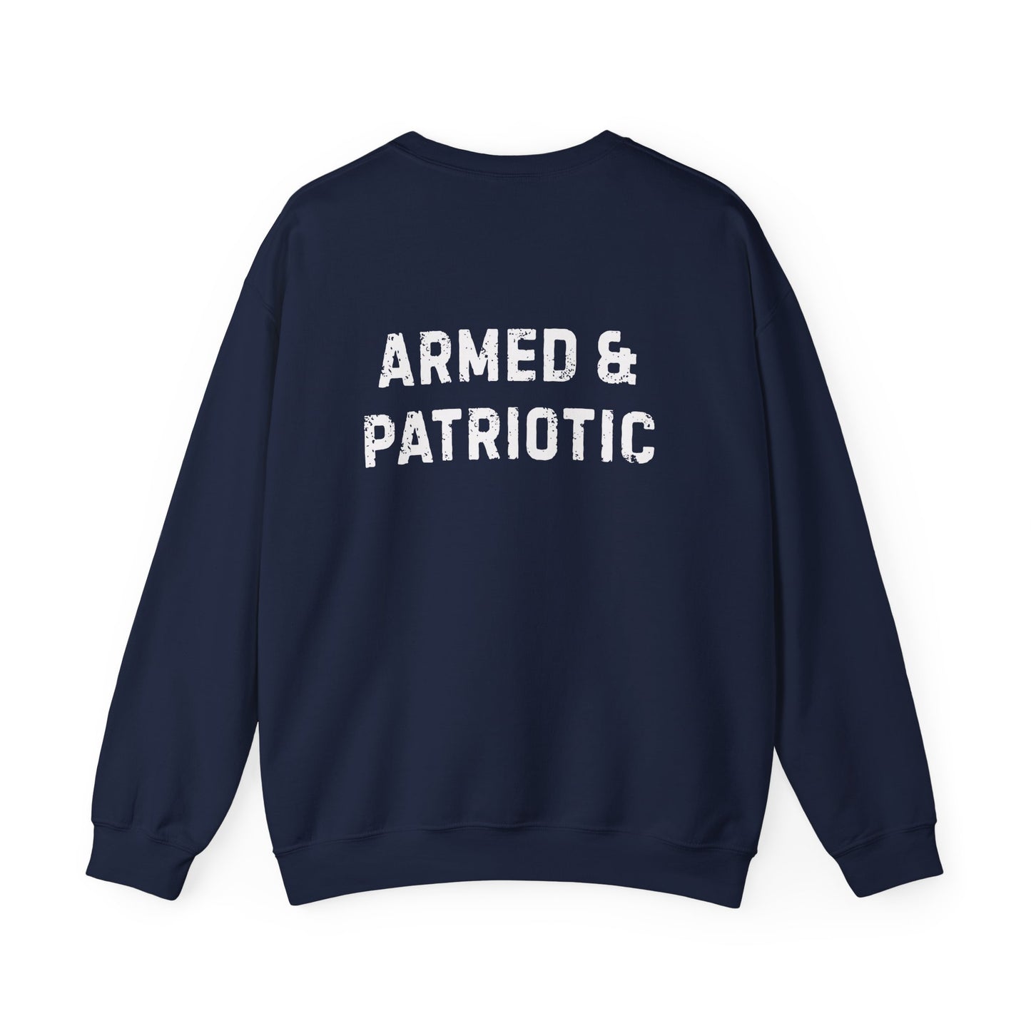 Glowing Heart | American Flag | Armed & Patriotic | Sweatshirt