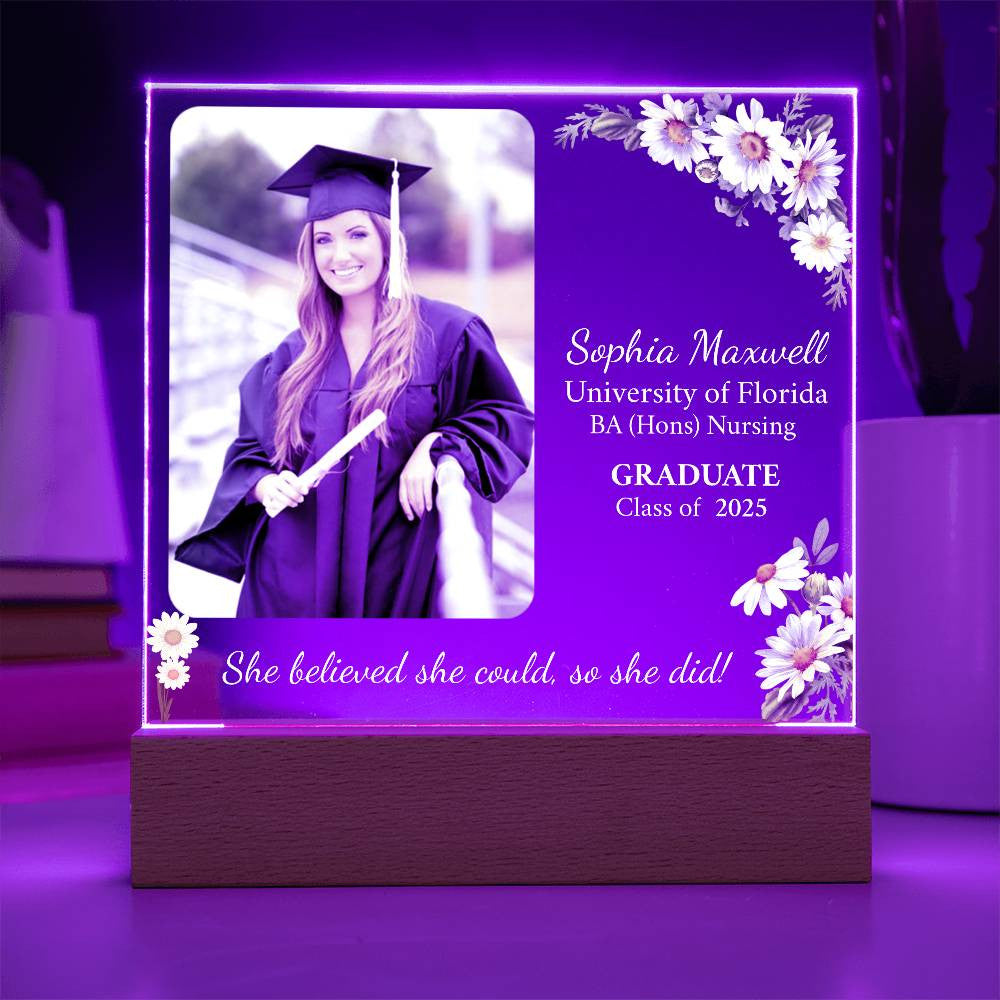 Personalized Graduation Gift | Daughter | Acrylic Square Plaque
