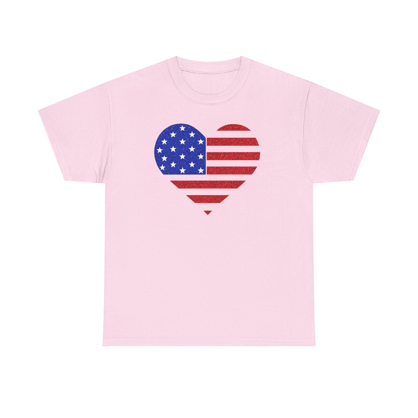 4th of July | T-Shirt | American Flag Heart |