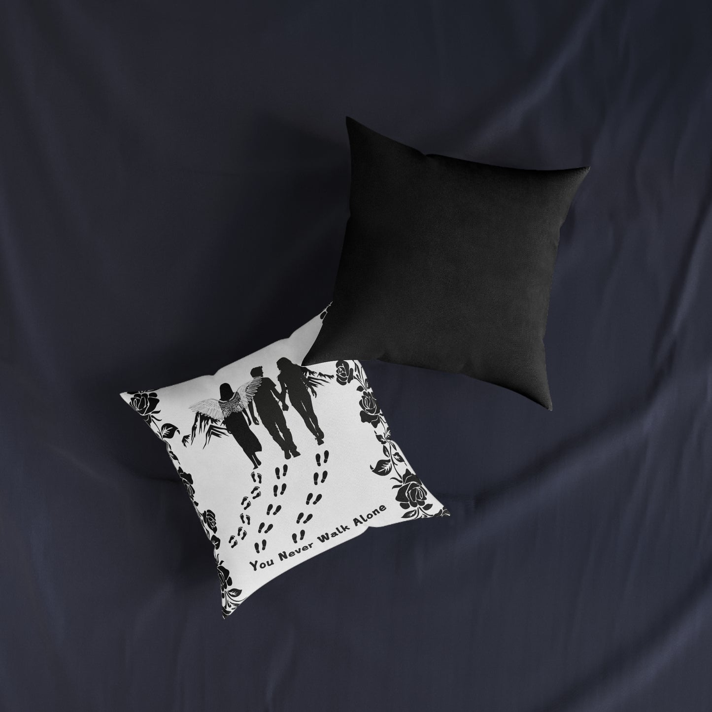 You Never Walk Alone Square Pillow