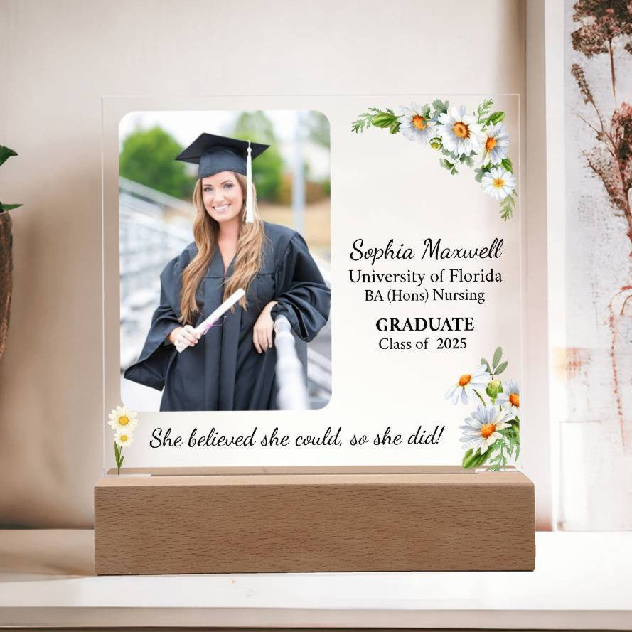 Personalized Graduation Gift | Daughter | Acrylic Square Plaque