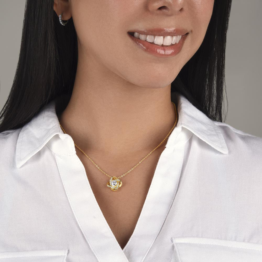 To My Beautiful Granddaughter | Personalized | Love Knot Necklace