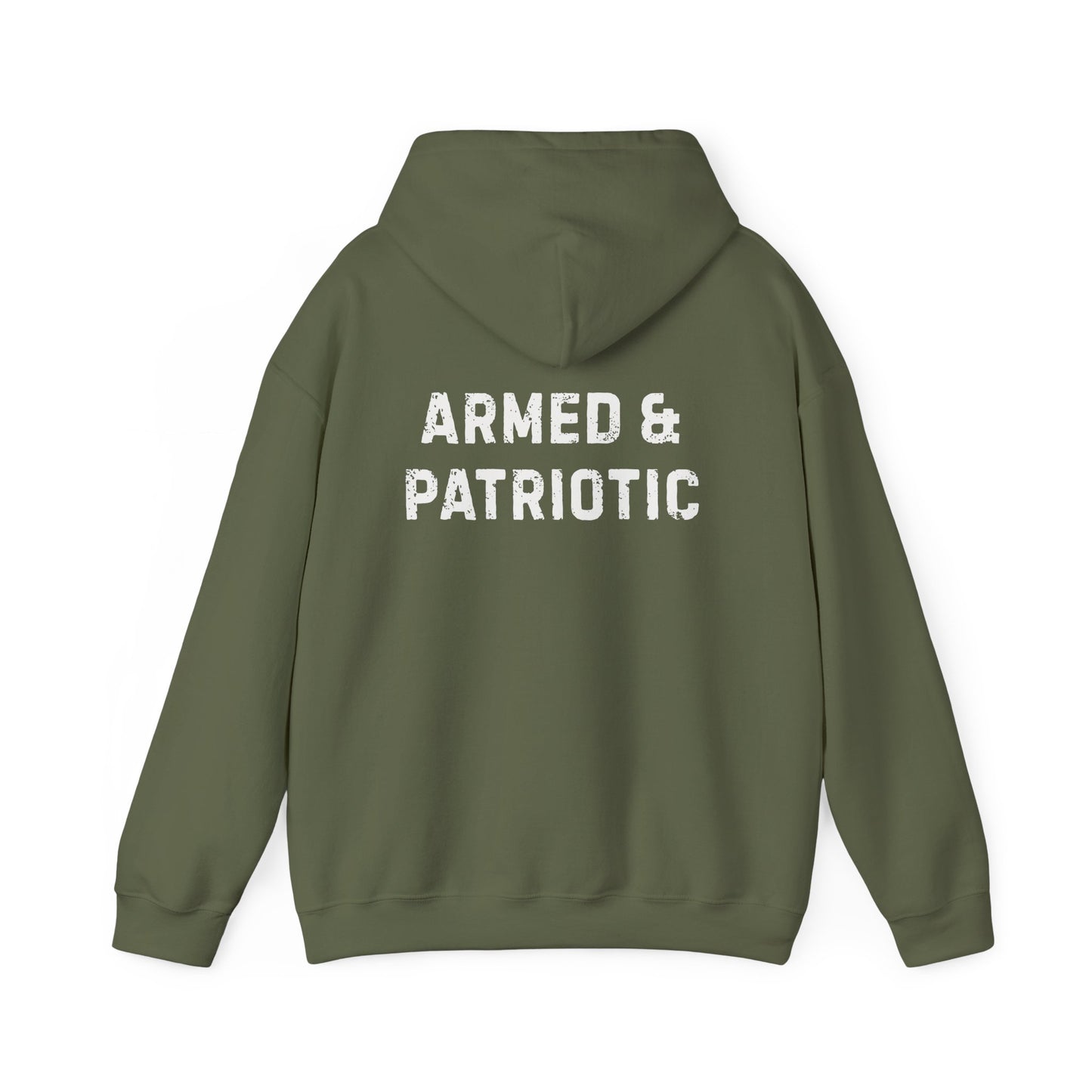 Glowing Heart | American Flag | Armed & Patriotic | Hoodie