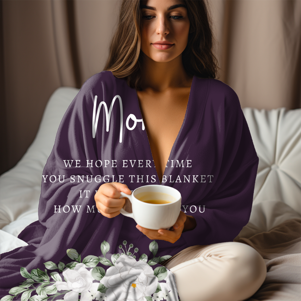 Mom Purple Flower | Blanket